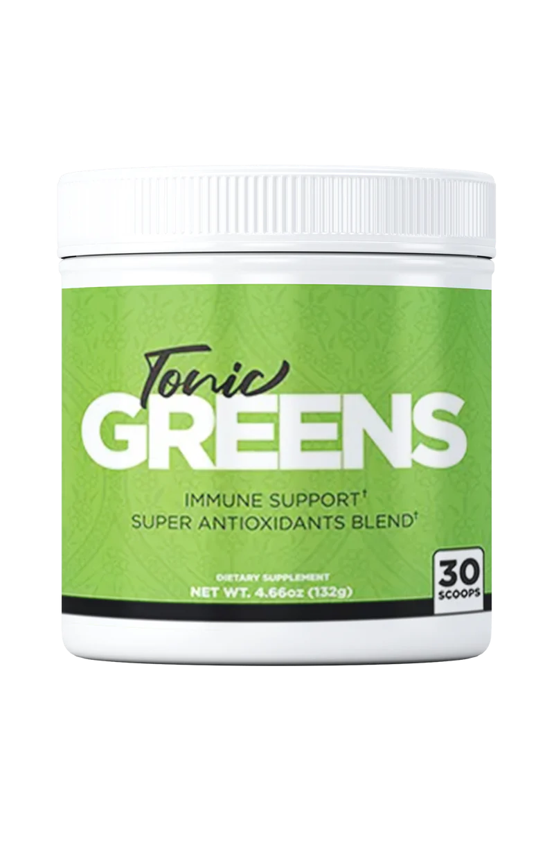 Tonic Greens supplement bottle